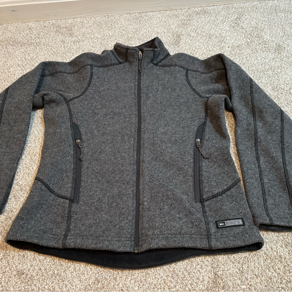 REI brand boiled wool fleece jacket